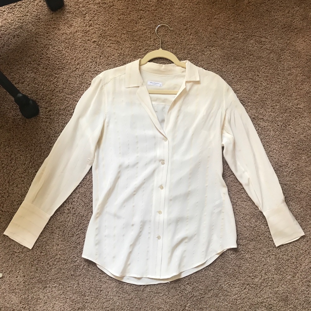 Long sleeve silk equipment blouse